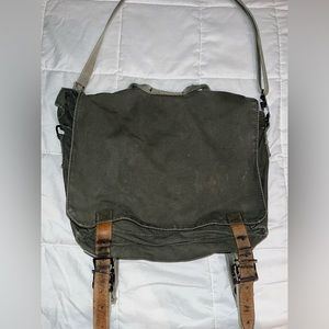 WWII AUTHENTIC World War Two Green Crossbody Unisex Adjustable Multi-pocket Bag